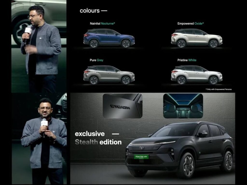 Tata Harrier.ev Colours
