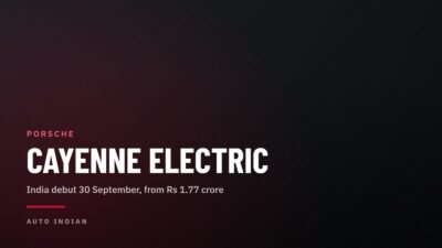 Porsche Cayenne Electric India debut